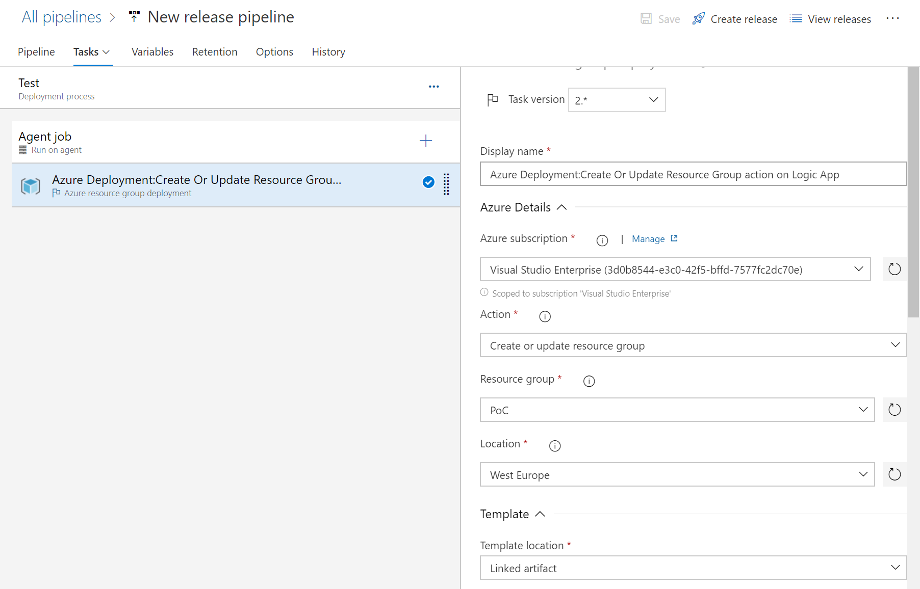 Building a release pipeline on Azure DevOps for Logic Apps